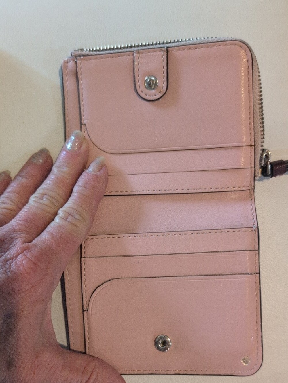 Kate Spade New York Cherry Wood Pup Bi- Fold Wallet - Picture 2 of 9